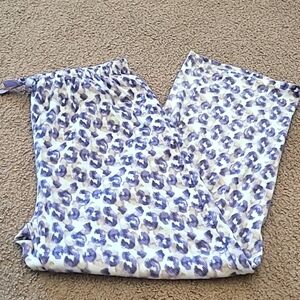 XL Fleece Animal Print Pajama Bottoms